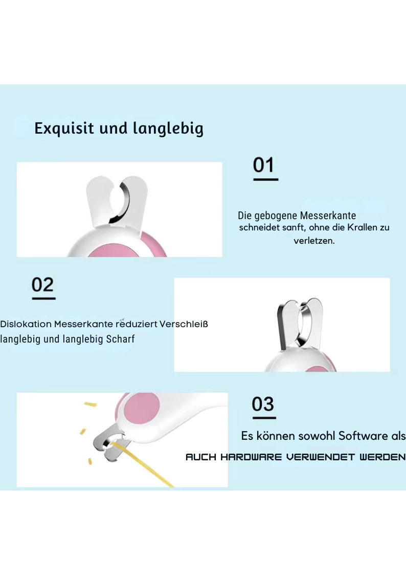 Katzen-Nagelknipser mit LED-Licht